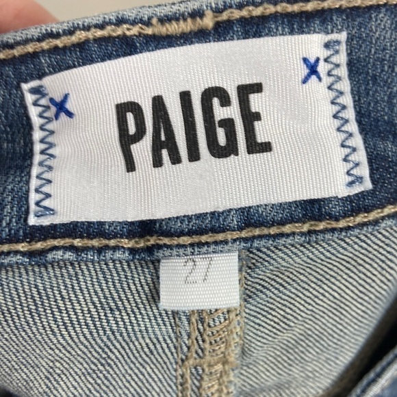 PAIGE Verdugo Ankle Distressed Knee Jeans Size 27 - Picture 3 of 10